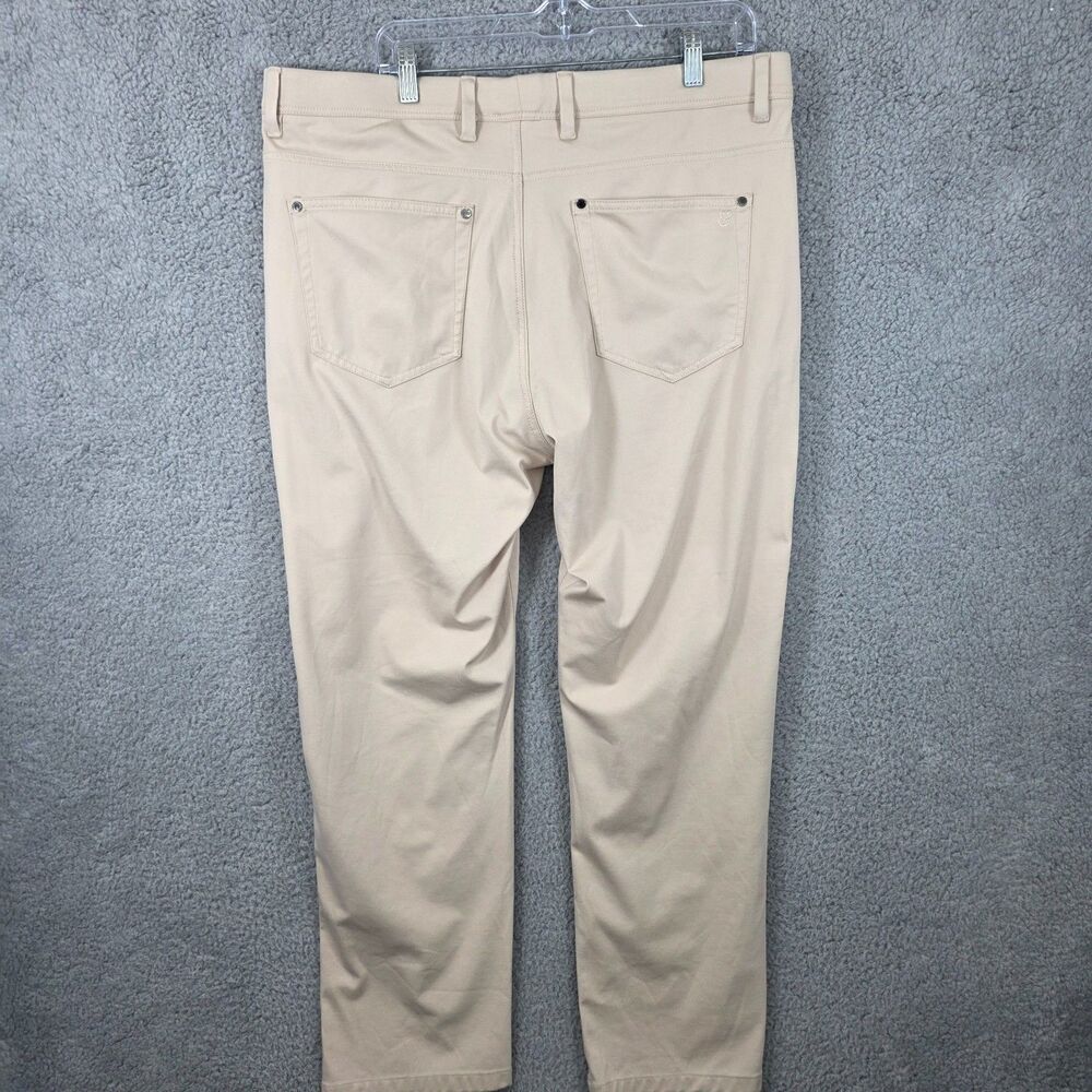 Collars and Co CEO Tech Pull On Pants Stone Beige Mens 38x30 - Picture 3 of 10